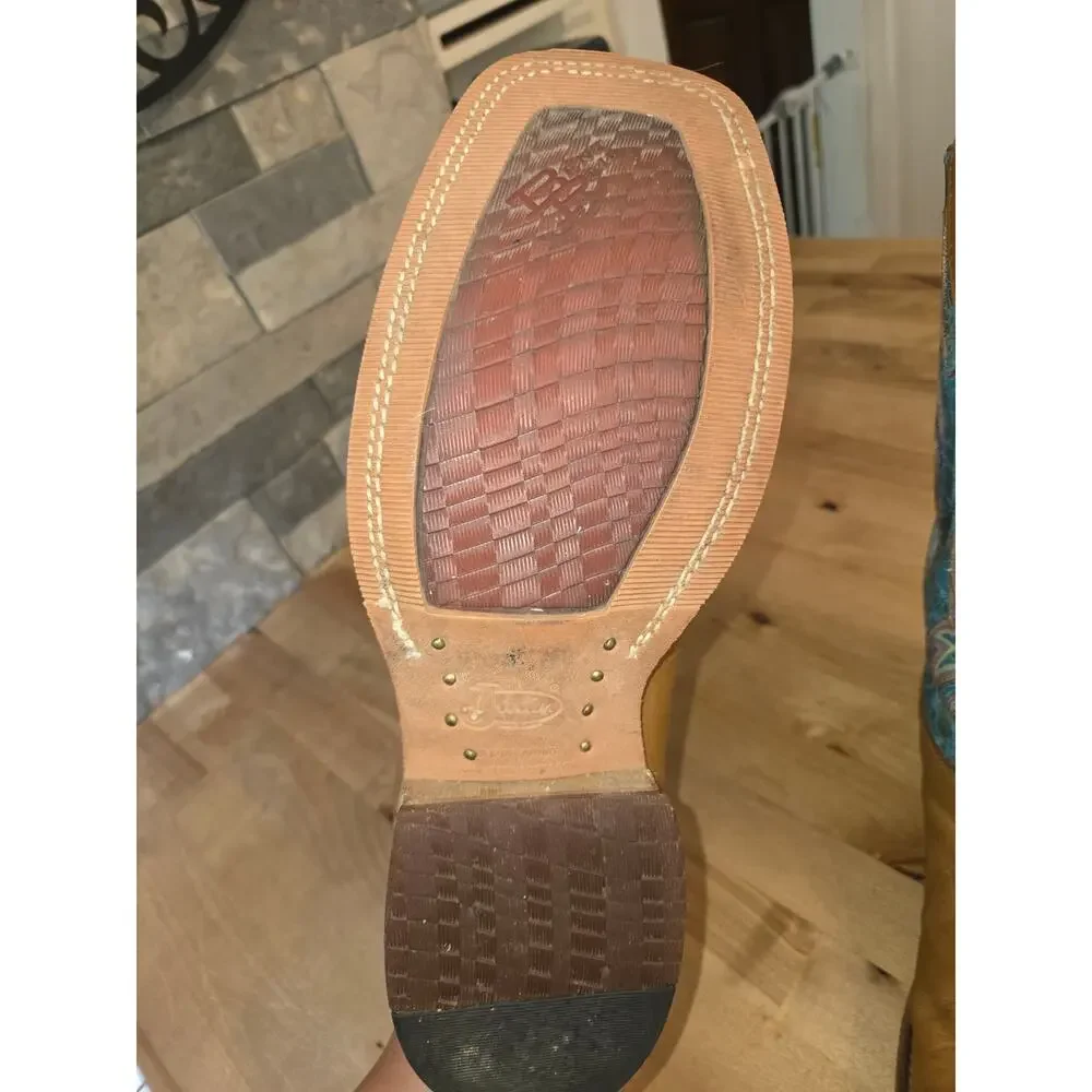 Justin Bent Rail Men’s Western Cowboy Boots – Size 10.5 D (Style BR748)